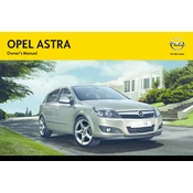 Opel Astra Saloon 2013 manual cover