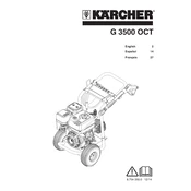 Karcher G 3500 OCT manual cover