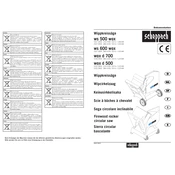 Scheppach WOX D 500 15320902 Saw manual cover