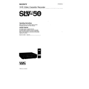 Sony SLV-50 manual cover