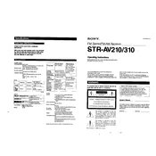 Sony STR-AV210 manual cover