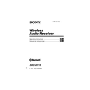 Sony DRC-BT15 manual cover