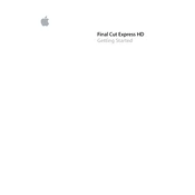 Apple Final Cut Express HD Getting Started manual cover