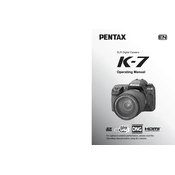 Ricoh Pentax K-7 manual cover