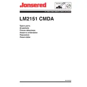 Jonsered LM2151 CMDA Lawn Mower 2008 manual cover