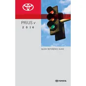 Toyota Prius V 2016 Hatchback manual cover