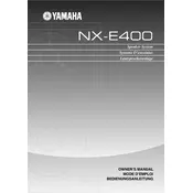 Yamaha NX-E400 Speaker manual cover