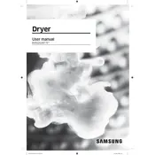 Samsung DVE52M7750 Dryer manual cover