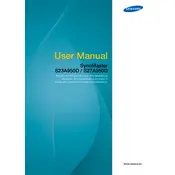 Samsung A950D Series TV manual cover