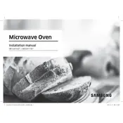 Samsung ME11A7510D Microwave manual cover