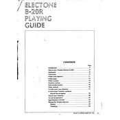 Yamaha Electone B-20R Keyboard manual cover