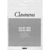 Yamaha Clavinova CLP-20 Piano manual cover