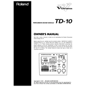 Roland TD-10 manual cover