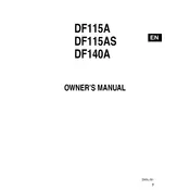 Suzuki DF115A 2019 Outboard Engine manual cover