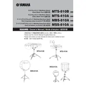 Yamaha MBS-810A Percussion manual cover