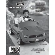 Power Wheels Mattel Red Ford Mustang P5920 Toy manual cover