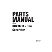 Subaru RGX3600 - CSA Generator manual cover