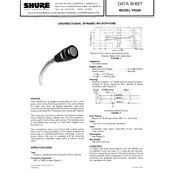 Shure VR300 Microphone manual cover