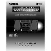 Yamaha GX-90VCD Mini Component System manual cover