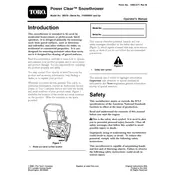 Toro Power Clear 38578 Snow Thrower manual cover