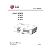 LG BD430 BD430.AUS Projector manual cover