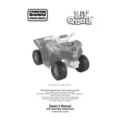 Power Wheels Mattel Lil Quad  Kawasaki X3421 Toy manual cover