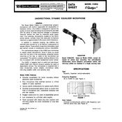 Shure 516EQ Microphone manual cover