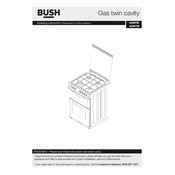 Bush AG66TB Cooker