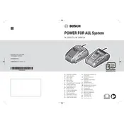 Bosch AL 1830 CV Battery manual cover