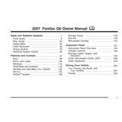 Pontiac G6 2007 manual cover