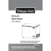 Magic Chef HMCF9W2 Freezer manual cover