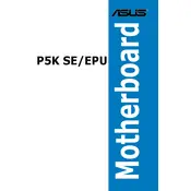 ASUS P5K SE-EPU Motherboard manual cover