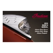 Indian Chief Chieftain 2014 Motorcycle manual cover