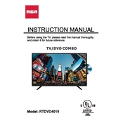 RCA RTDVD4019 TV manual cover