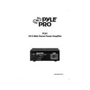 Pyle PCA1 Amplifier manual cover