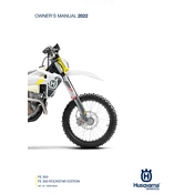 Husqvarna FE 350 Rockstar 2022 Motorcycle manual cover