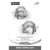 Fisher Price Mattel Link-a-doos Safari Activity Gym G4415 Toy manual cover