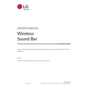 LG SLM4R SLM4R.DUSAWLK Sound Bar manual cover