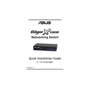 ASUS GigaX1008 Router manual cover