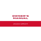 Honda Grom 2023 Motorcycle manual cover