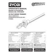 Ryobi RY40604 Trimmer manual cover