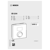 Worcester CR10H 2017 Thermostat manual cover