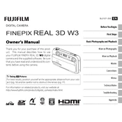 Fujifilm FinePix REAL 3D W3 Camera manual cover