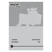 Sencor STT 211U Turntable manual cover