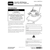 Toro HoverPro 450 02603 Mower manual cover