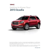 GMC Arcadia 2013 manual cover