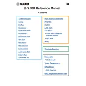 Yamaha SHS-500 Keyboard manual cover