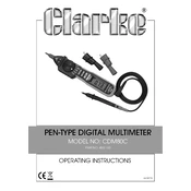 Clarke 4501160 CDM80C Pen-Type Digital Multimeter manual cover