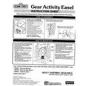 Fisher Price Mattel Gear Activity Easel 90444 Toy manual cover