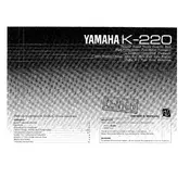 Yamaha K-220 Cassette Deck manual cover